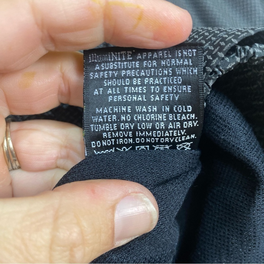 Gerber reflective water resistant cycling jacket black gray men’s xs regular - Picture 5 of 9